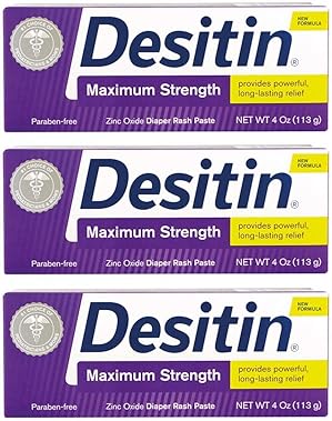 Desitin Maximum Strength Diaper Rash Paste 3-Pack (4 oz)