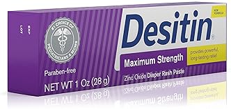 Desitin Maximum Strength Baby Diaper Rash Cream 1 oz - Travel Size, 40% Zinc Oxide