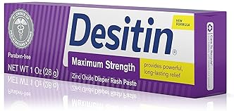 Desitin Maximum Strength Baby Diaper Rash Cream 1 oz - Travel Size, 40% Zinc Oxide