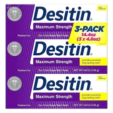 Desitin Baby Diaper Rash Maximum Strength Original Paste, Pack of 3 - 4.8 oz. (3 pk)