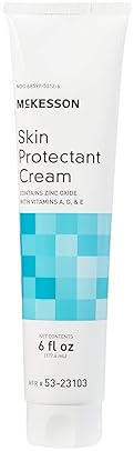 MCKESSON VITAMIN A & D SKIN PROTECTANT CREAM: INCONTINENCE BARRIER & HEALING - 6 OZ
