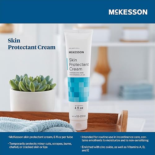 MCKESSON VITAMIN A & D SKIN PROTECTANT CREAM: INCONTINENCE BARRIER & HEALING - 6 OZ