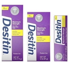 Desitin Maximum Strength Diaper Rash Paste Bundle Pack - 3 Sizes: 4 oz, 2 oz, 1 oz