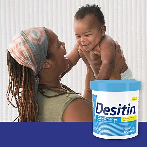 Desitin Daily Defense Baby Diaper Rash Cream - 16 oz, 13% Zinc Oxide, Hypoallergenic, Barrier Cream for Treating & Preventing Rash