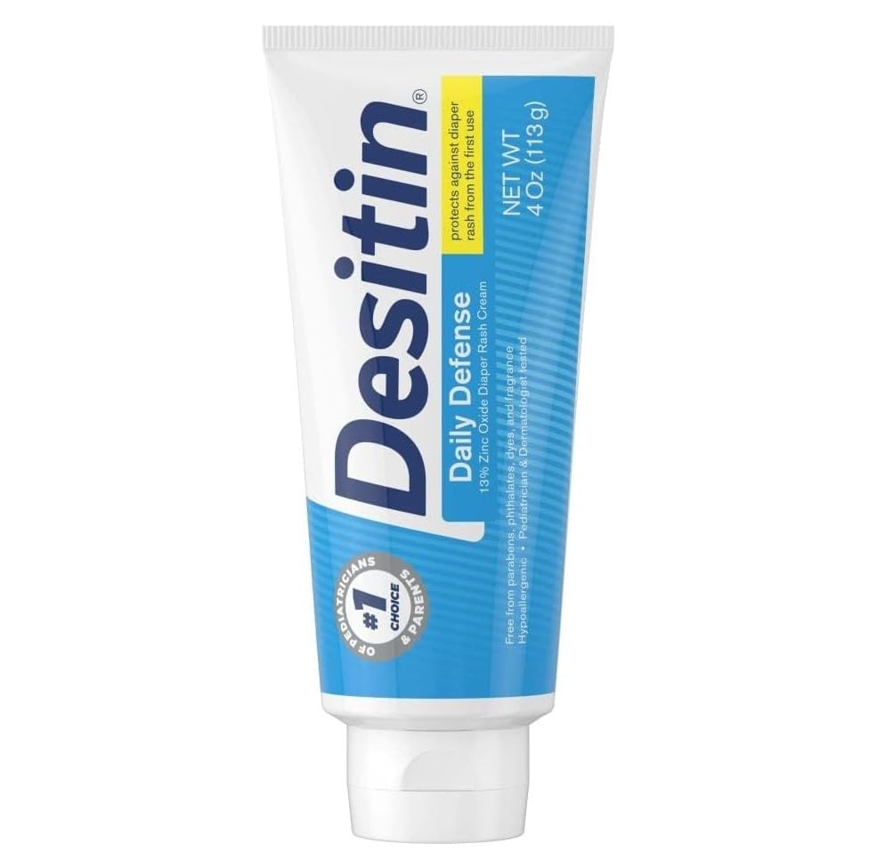 Desitin Daily Defense Diaper Rash Cream Bundle Pack - 4 oz & 2 oz with Zinc Oxide