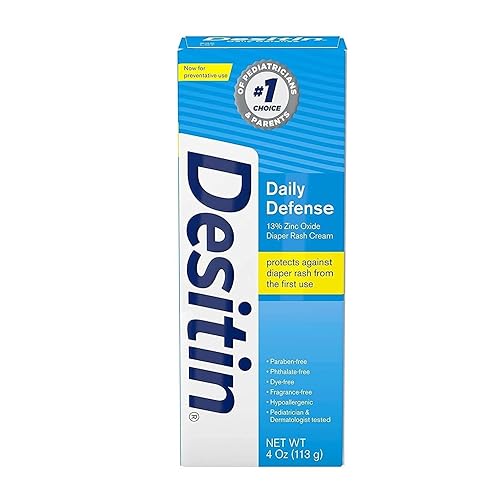 Desitin Daily Defense Diaper Rash Cream Bundle Pack - 4 oz & 2 oz with Zinc Oxide