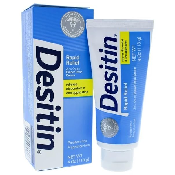 Desitin Daily Defense Diaper Rash Cream Bundle Pack - 4 oz & 2 oz with Zinc Oxide