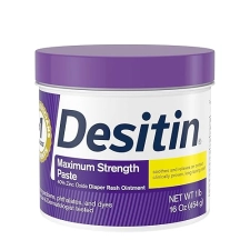 Desitin Maximum Strength Baby Diaper Rash Cream - 40% Zinc Oxide, Hypoallergenic, 16 oz