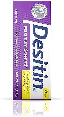 Desitin Maximum Strength Diaper Rash Paste, 4 oz - Soothes and Protects