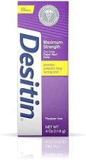 Desitin Maximum Strength Diaper Rash Paste, 4 oz - Soothes and Protects