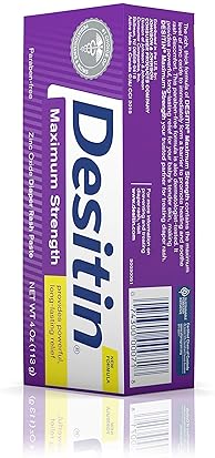 Desitin Maximum Strength Diaper Rash Paste, 4 oz - Soothes and Protects
