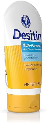Desitin Diaper Rash Ointment with Vitamins A & D, Travel Size, 3.5 Oz Tube (Pack of 2)