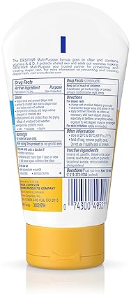 Desitin Diaper Rash Ointment with Vitamins A & D, Travel Size, 3.5 Oz Tube (Pack of 2)