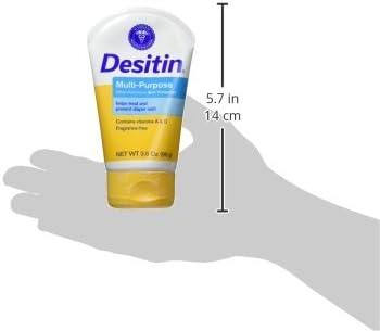 Desitin Diaper Rash Ointment with Vitamins A & D, Travel Size, 3.5 Oz Tube (Pack of 2)