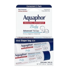 Aquaphor Baby Healing Ointment To-Go - 2-Pack - Advanced Therapy for Chapped Cheeks and Diaper Rash