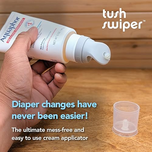 Eli & Ali Tush Swiper: Diaper Rash Cream Applicator - Universal Fit - Mess-Free & Hygienic - Grey