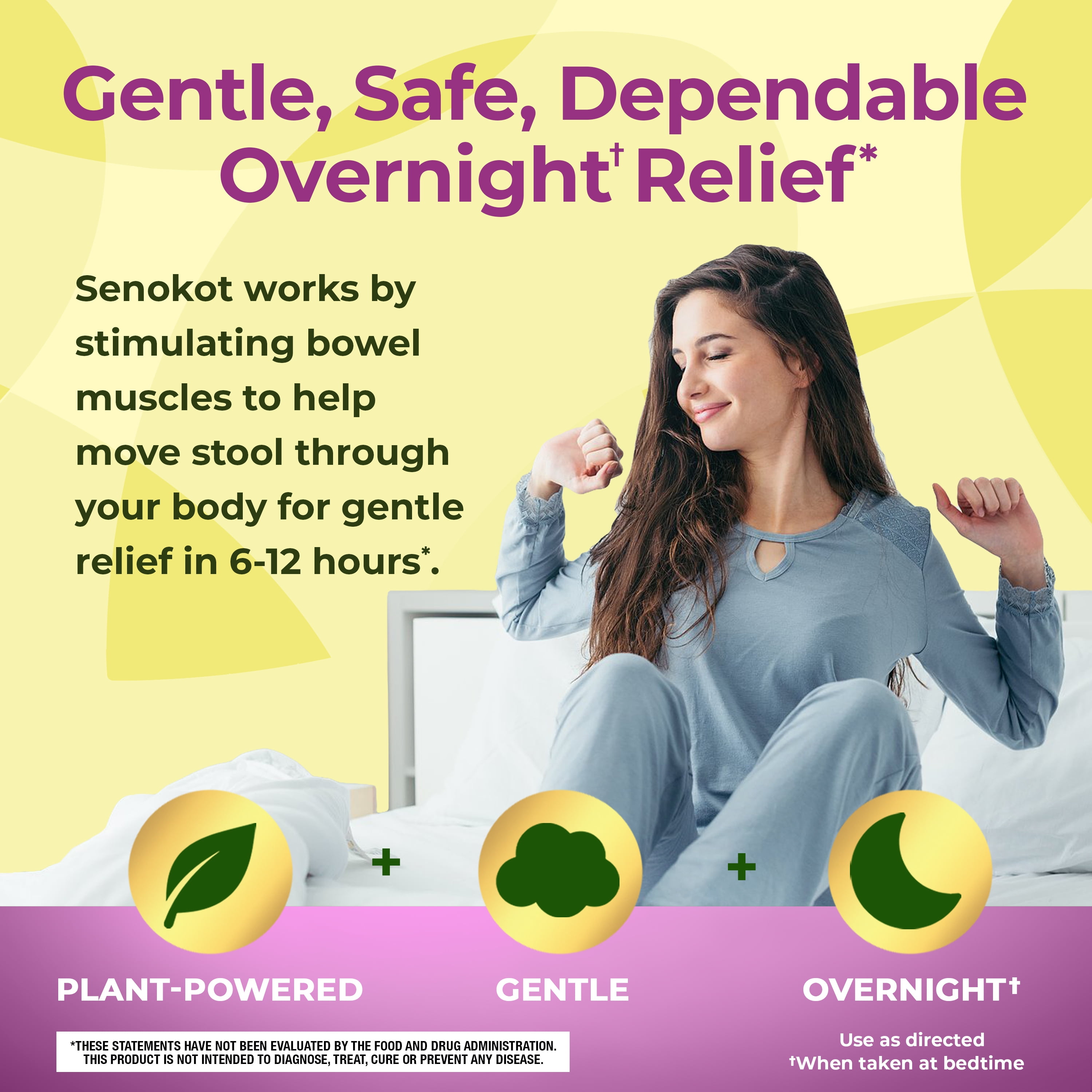 Senokot Natural Senna Laxative Gummies - Mixed Berry Flavor, 60 Count