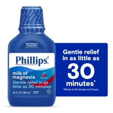 Phillips Milk of Magnesia Liquid Laxative, Wild Cherry Flavor, 26 oz - Constipation Relief