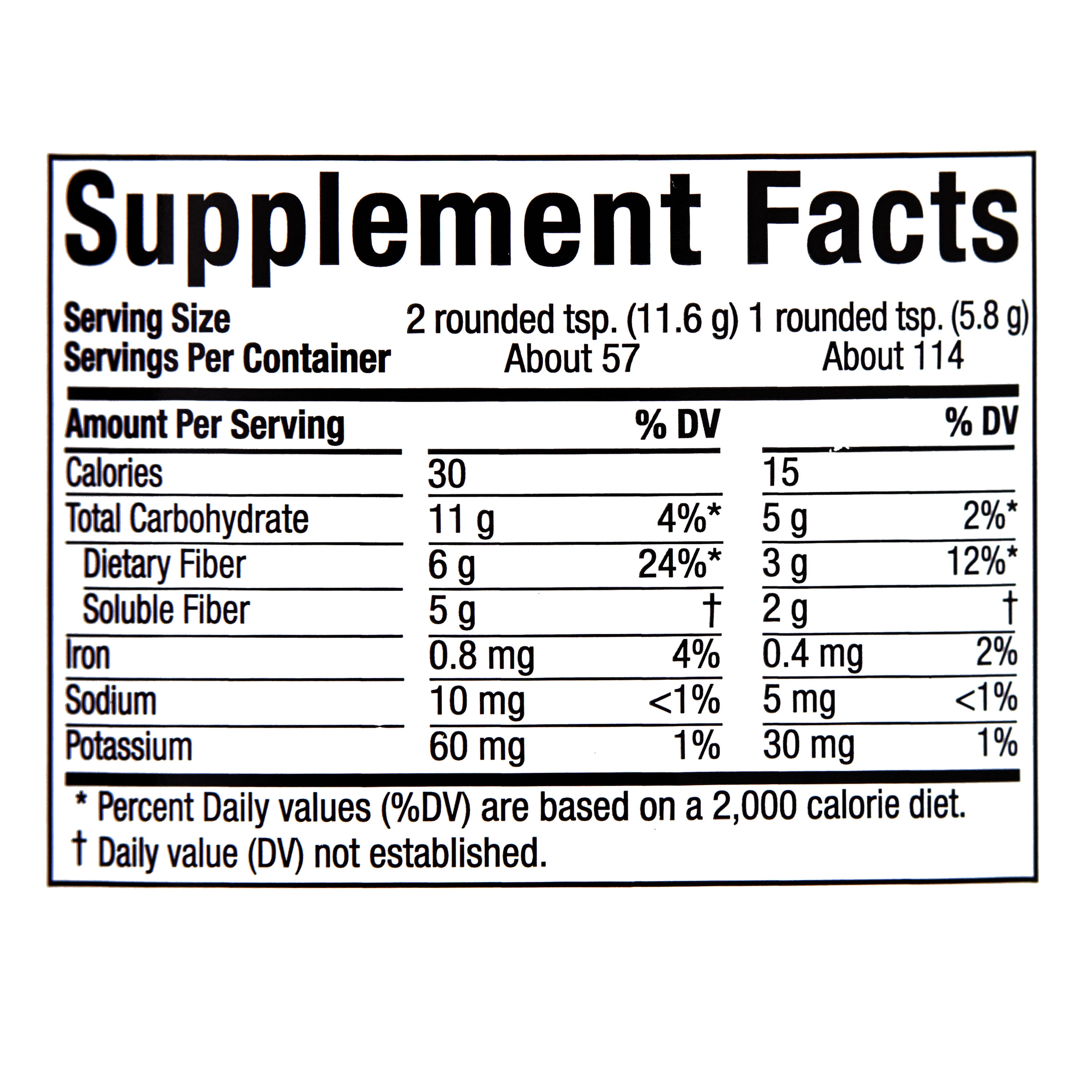 Equate Psyllium Husk Fiber Orange Powder, Sugar-Free Daily Fiber Supplement - 114 Doses