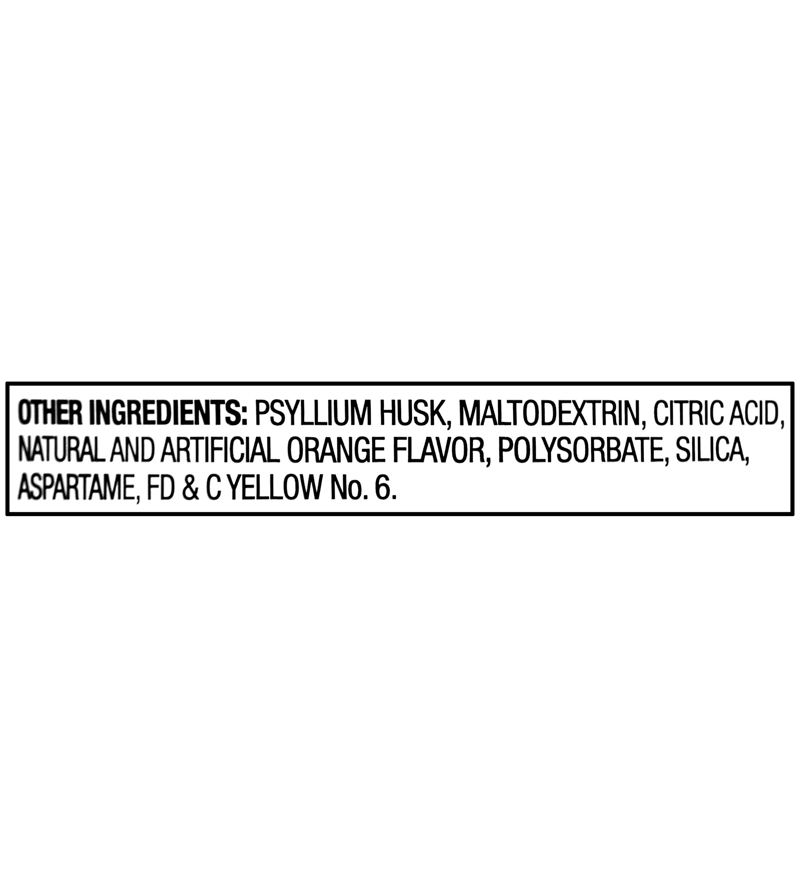 Equate Psyllium Husk Fiber Orange Powder, Sugar-Free Daily Fiber Supplement - 114 Doses