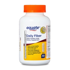 Equate 100% Psyllium Husk Fiber Supplement, 300 Capsules - Daily Dietary