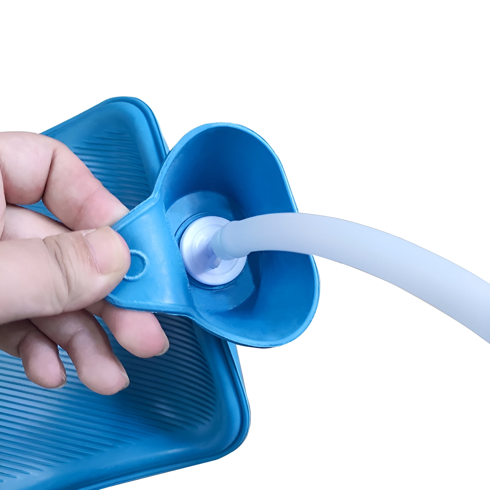 Reusable Blue Enema Douche Kit with 2 Quart Hot Water Bottle Bag