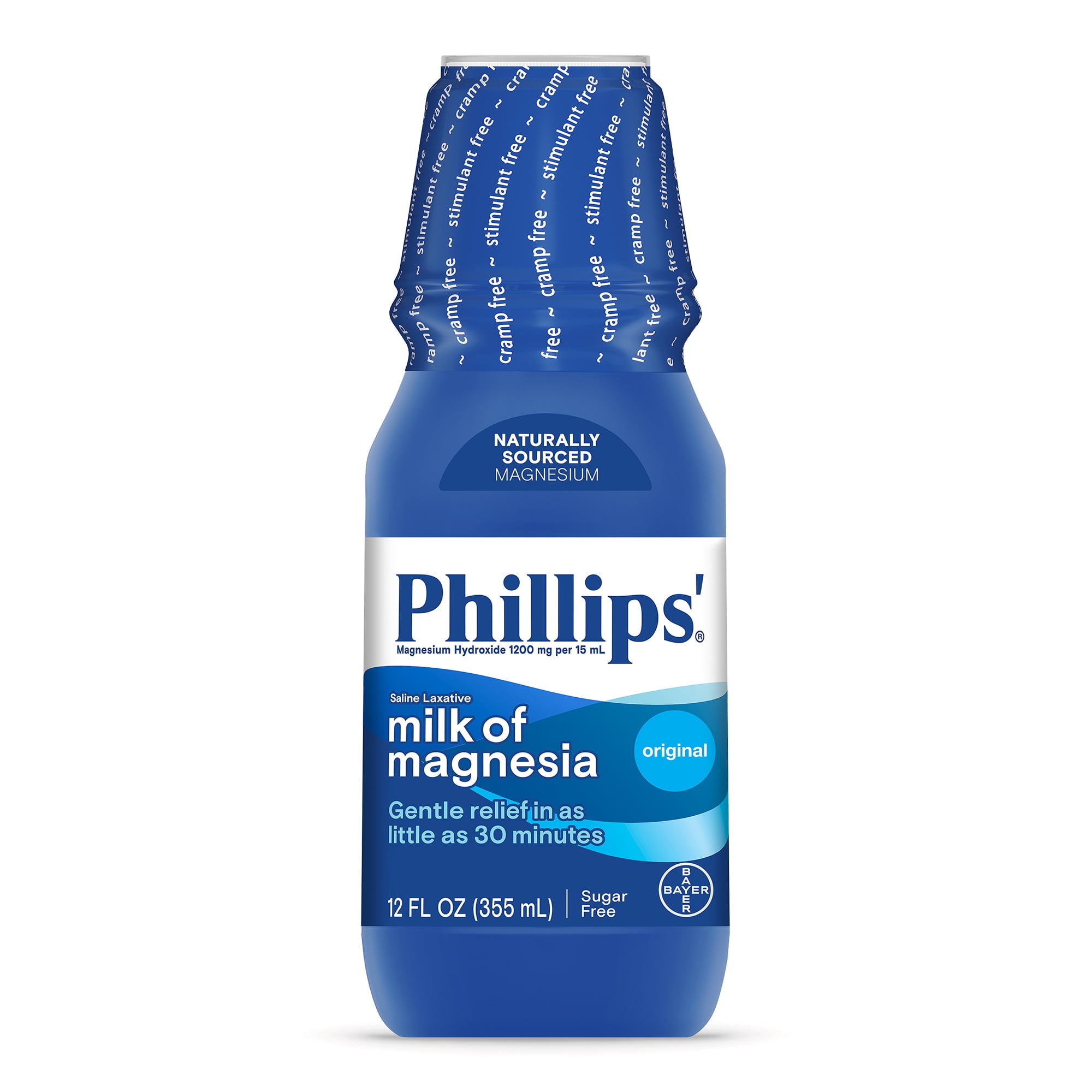 Phillips Milk of Magnesia Liquid Original Laxative 12 oz Bottle