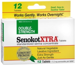 Senokot XTRA Tablets 12-Count Packs - Set of 3