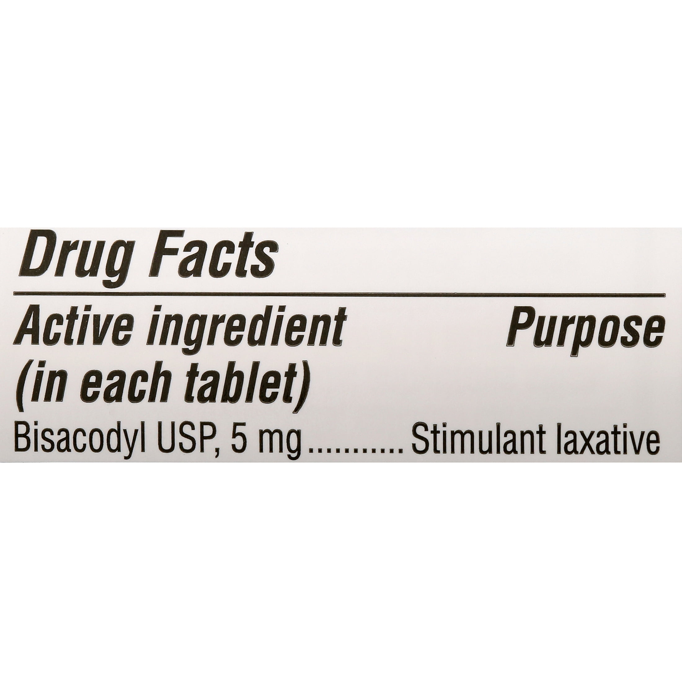 Equate Bisacodyl USP Laxative Tablets, 5mg, 100ct - 2 Pack
