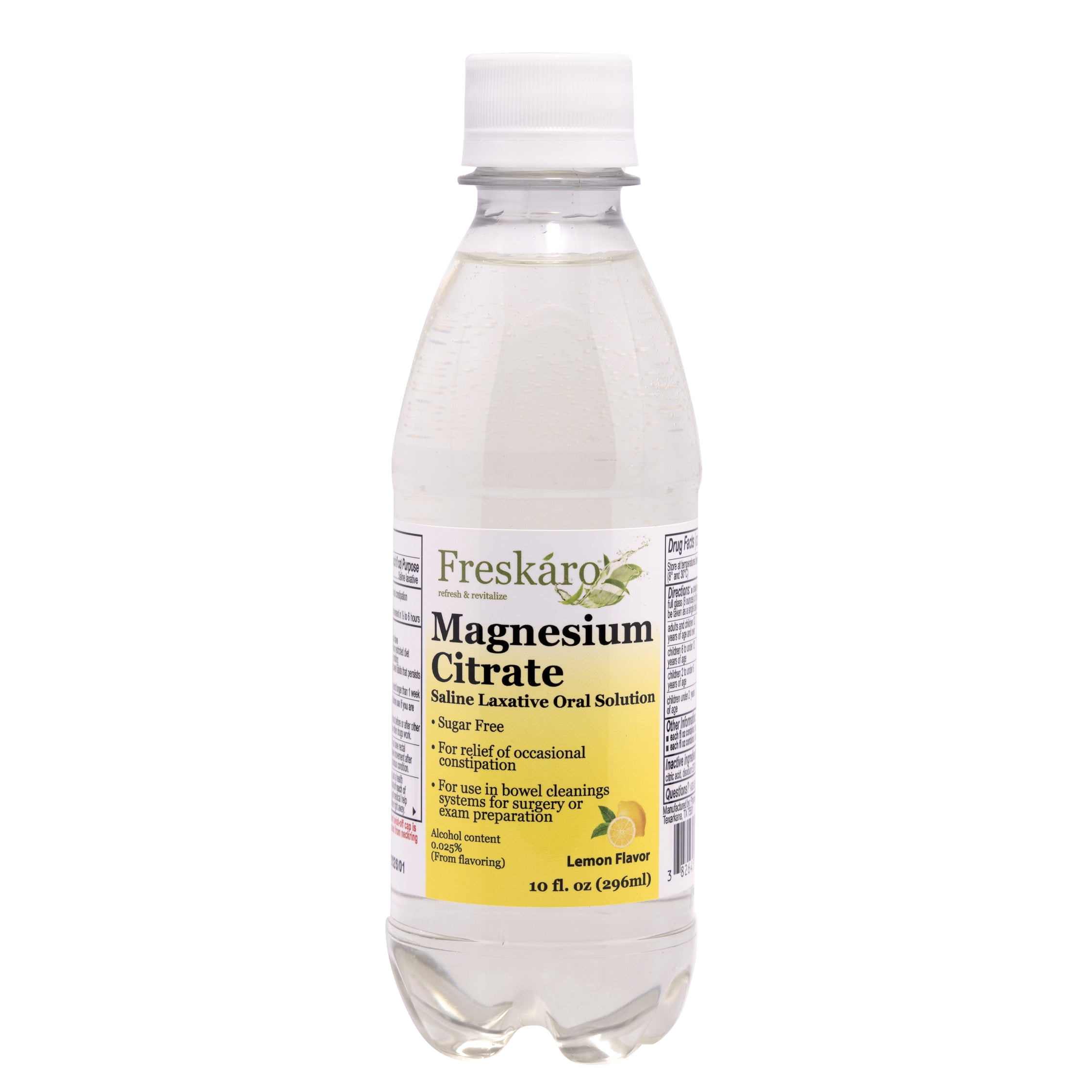 FRESKARO MAGNESIUM CITRATE ORAL SOLUTION 10 OZ (4 PACK) - LEMON FLAVOR