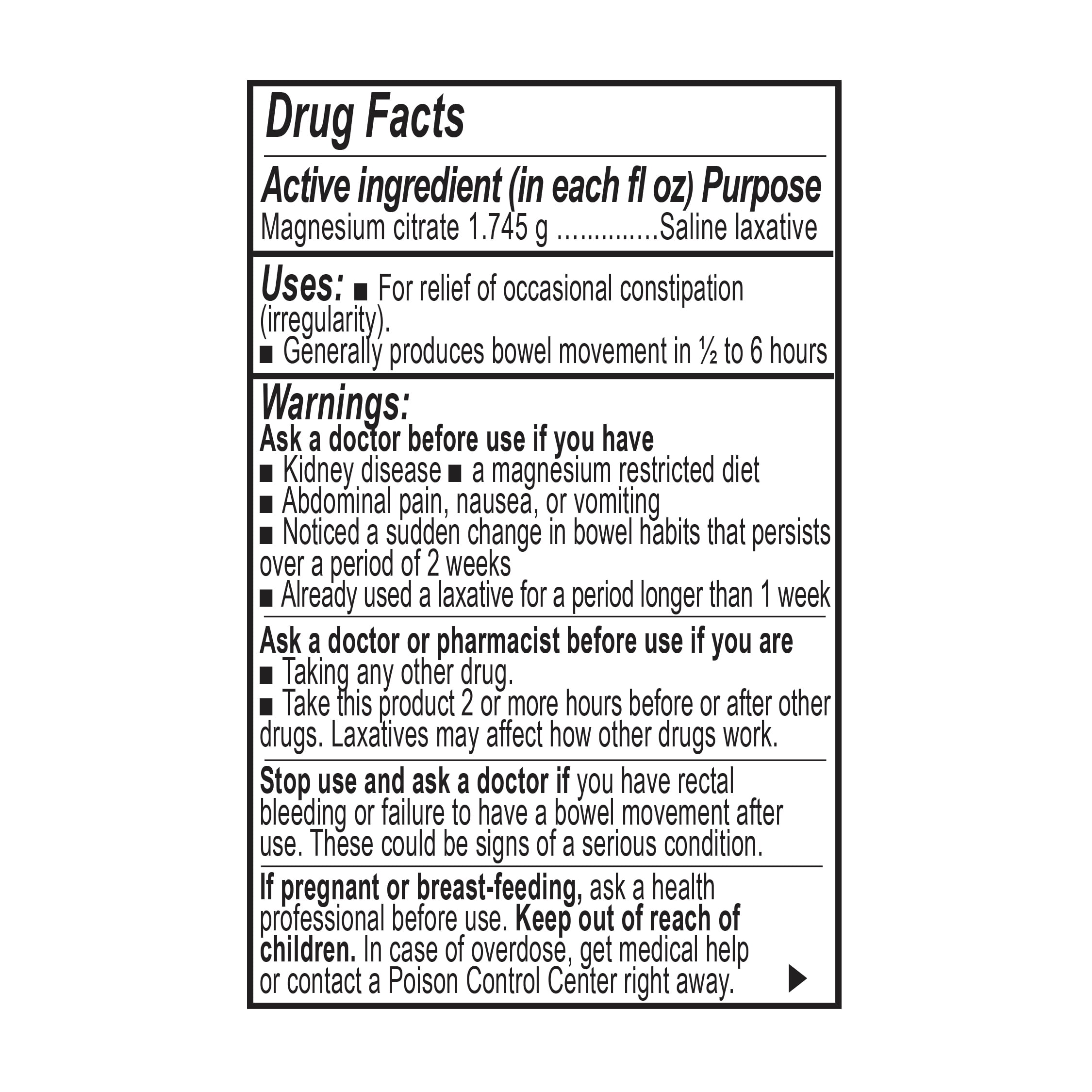 FRESKARO MAGNESIUM CITRATE ORAL SOLUTION 10 OZ (4 PACK) - LEMON FLAVOR