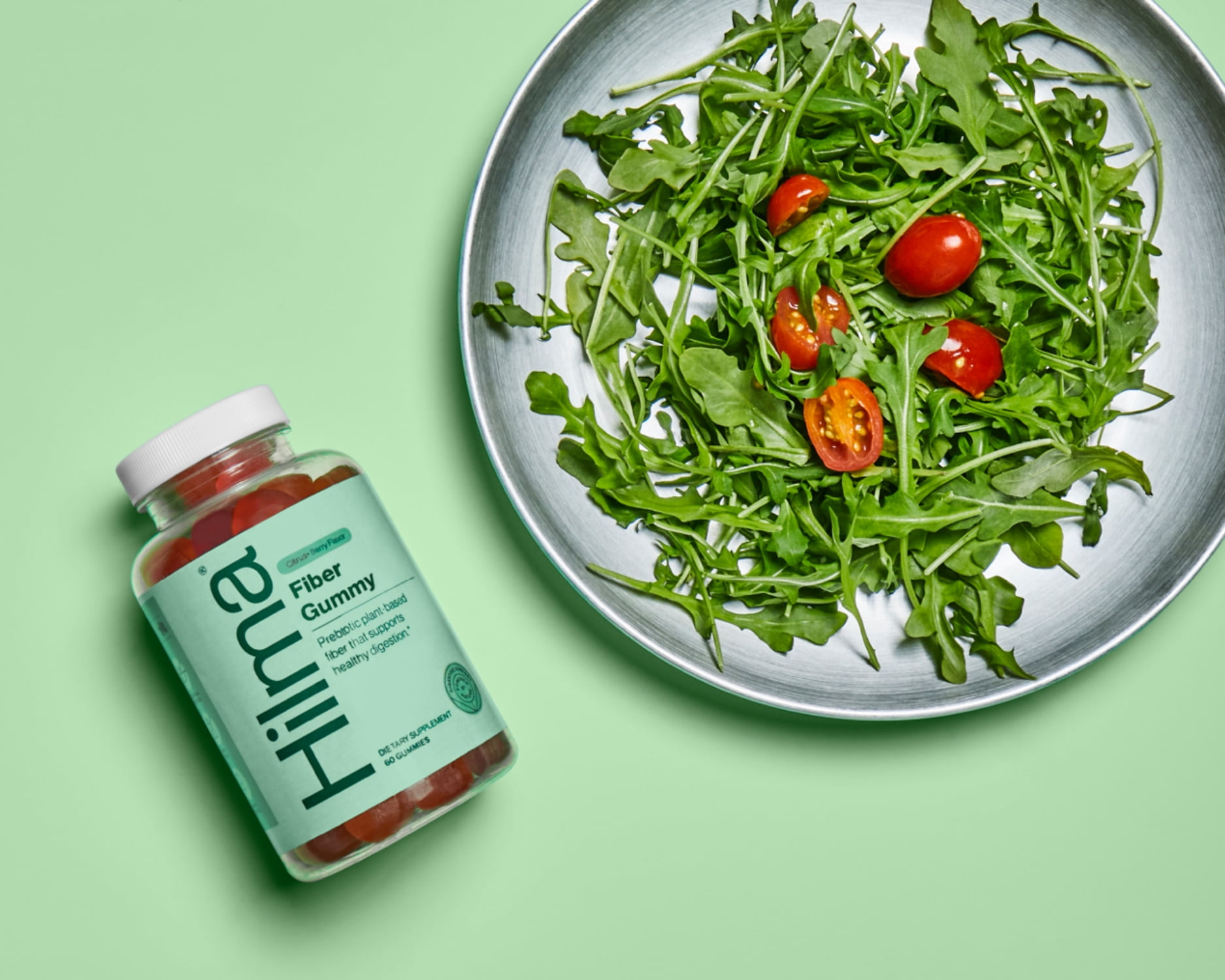 HILMA FIBER GUMMY - PLANT-BASED PREBIOTIC FIBER FOR GUT HEALTH - DOCTOR FORMULATED - 60 GUMMIES