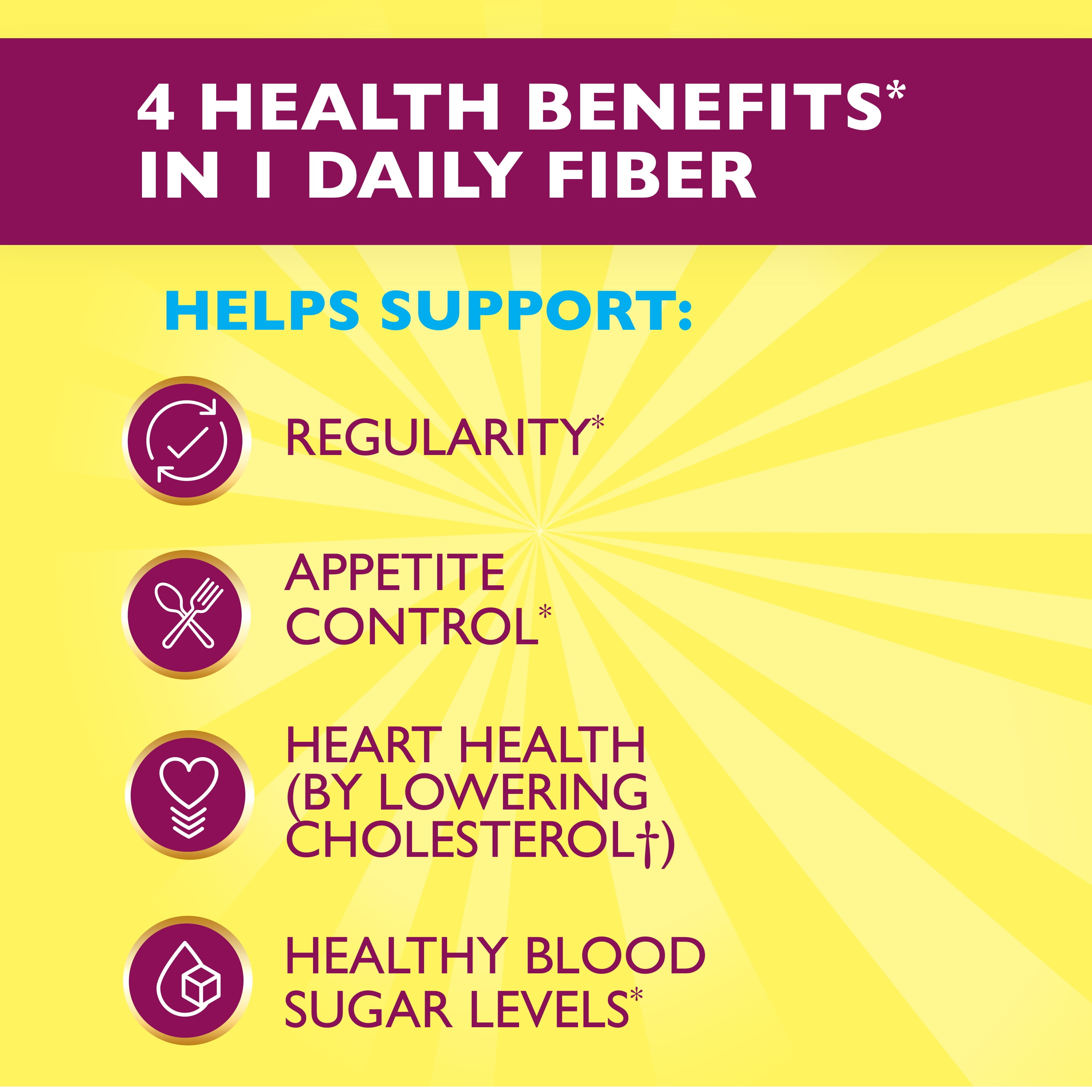 Metamucil Fiber Powder for Digestive Health, Sugar Free Lemonade - 72 Servings