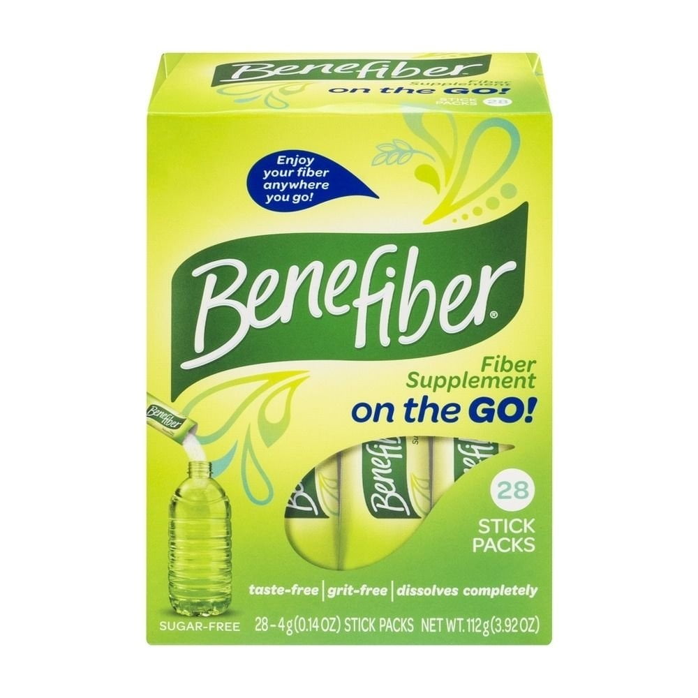 Benefiber Sugar Free Fiber Supplement Stick Packs, 28 Sticks
