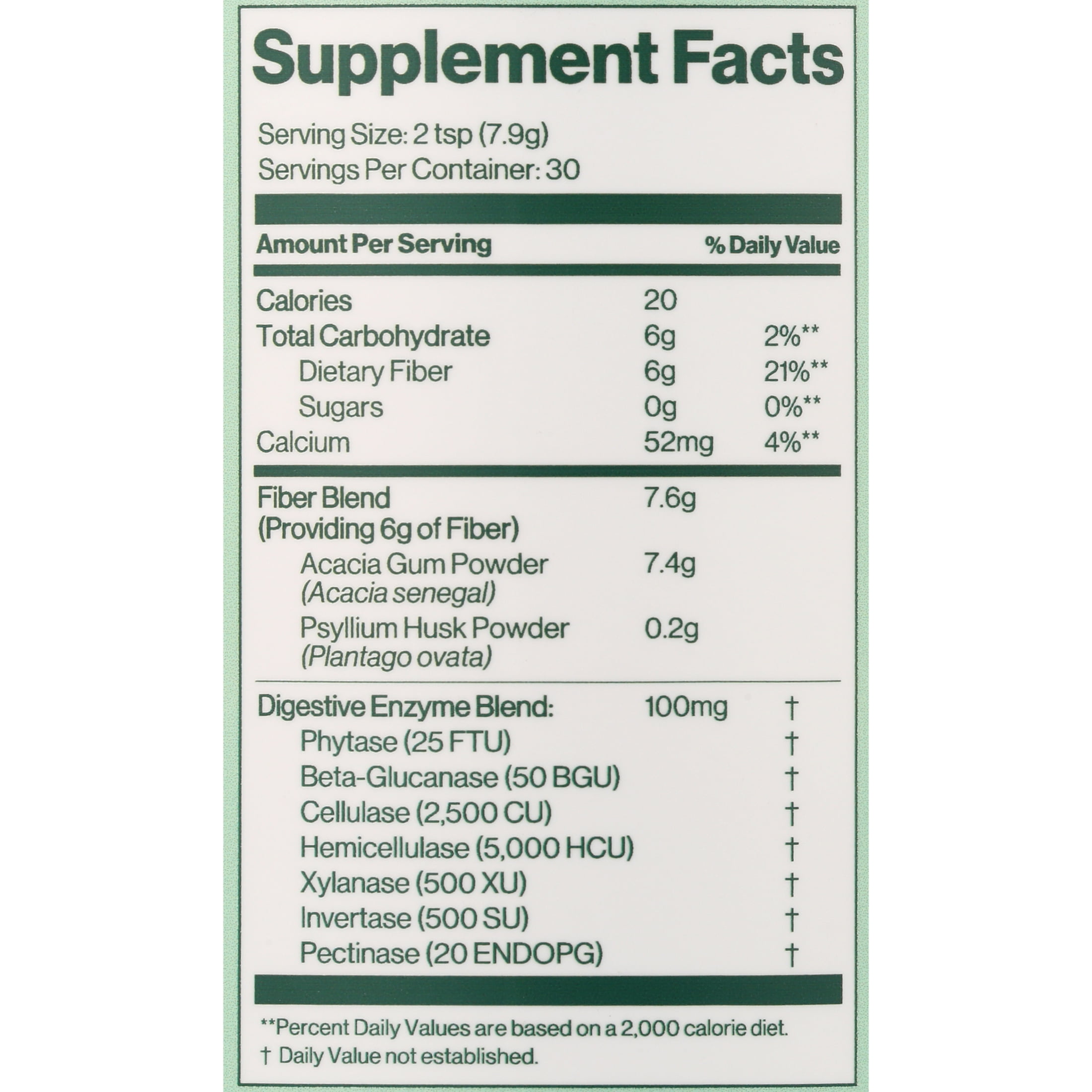 HILMA DAILY FIBER + DIGESTIVE ENZYMES POWDER SUPPLEMENT, 30 SERVINGS, DOCTOR FORMULATED