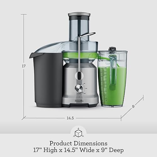 Breville Juice Fountain Cold, 70oz Silver - Best Juicer for Fresh Cold Pressed Juice