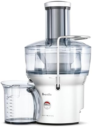 Breville Compact Centrifugal Juicer, 25 oz Capacity, Silver