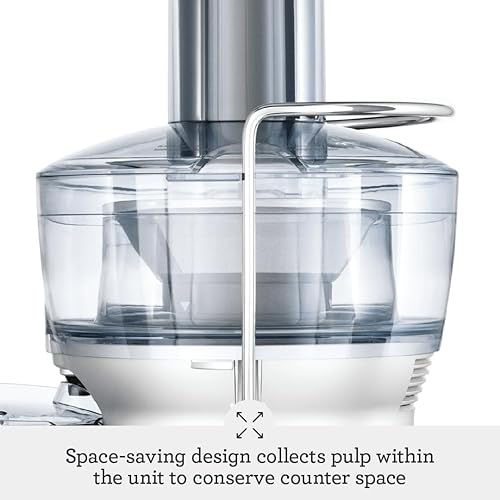 Breville Compact Centrifugal Juicer, 25 oz Capacity, Silver