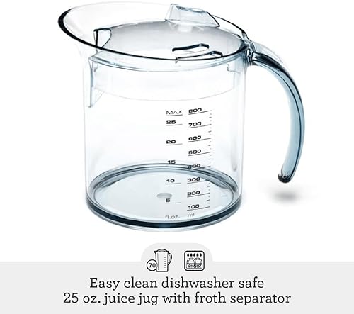 Breville Compact Centrifugal Juicer, 25 oz Capacity, Silver