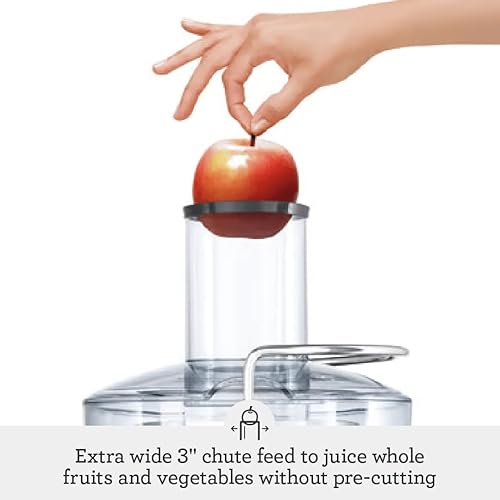Breville Compact Centrifugal Juicer, 25 oz Capacity, Silver
