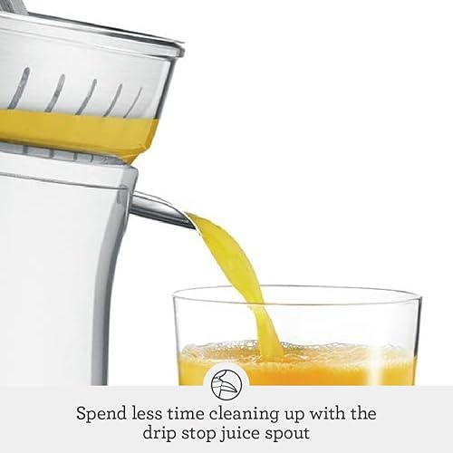 Breville BCP600SIL Citrus Press Juicer Machine in Silver, Motorized