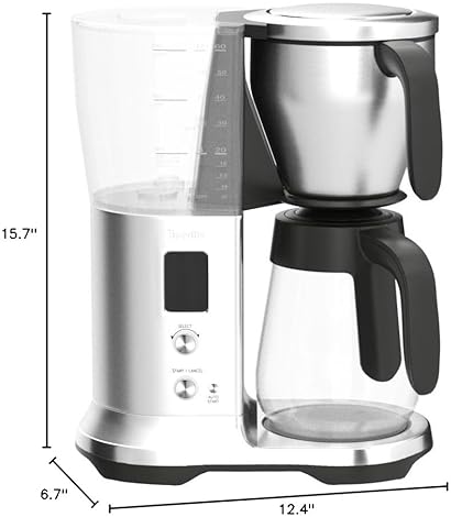 Breville Precision Brewer Drip Coffee Maker, Stainless Steel with Glass Carafe