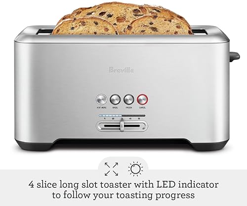 Breville Bit More Toaster, 4-Slice, Brushed Stainless Steel