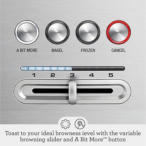 Breville Bit More Toaster, 4-Slice, Brushed Stainless Steel