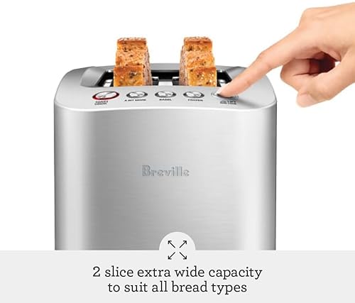 Breville Die-Cast Smart 2-Slice Toaster, Stainless Steel Finish