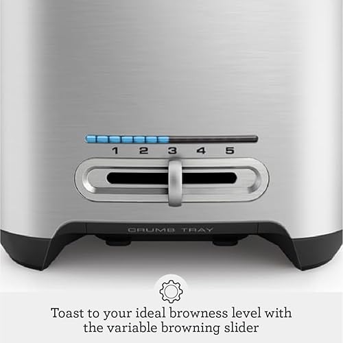 Breville Die-Cast Smart 2-Slice Toaster, Stainless Steel Finish