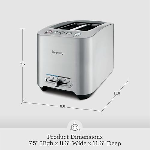 Breville Die-Cast Smart 2-Slice Toaster, Stainless Steel Finish