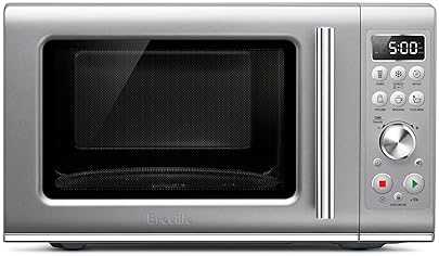 Breville Compact Wave Soft Close Countertop Microwave Oven - Silver