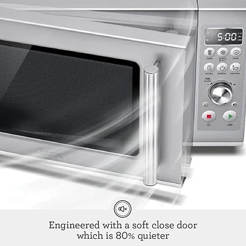 Breville Compact Wave Soft Close Countertop Microwave Oven - Silver