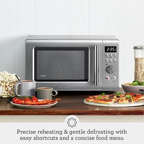 Breville Compact Wave Soft Close Microwave Oven - Silver